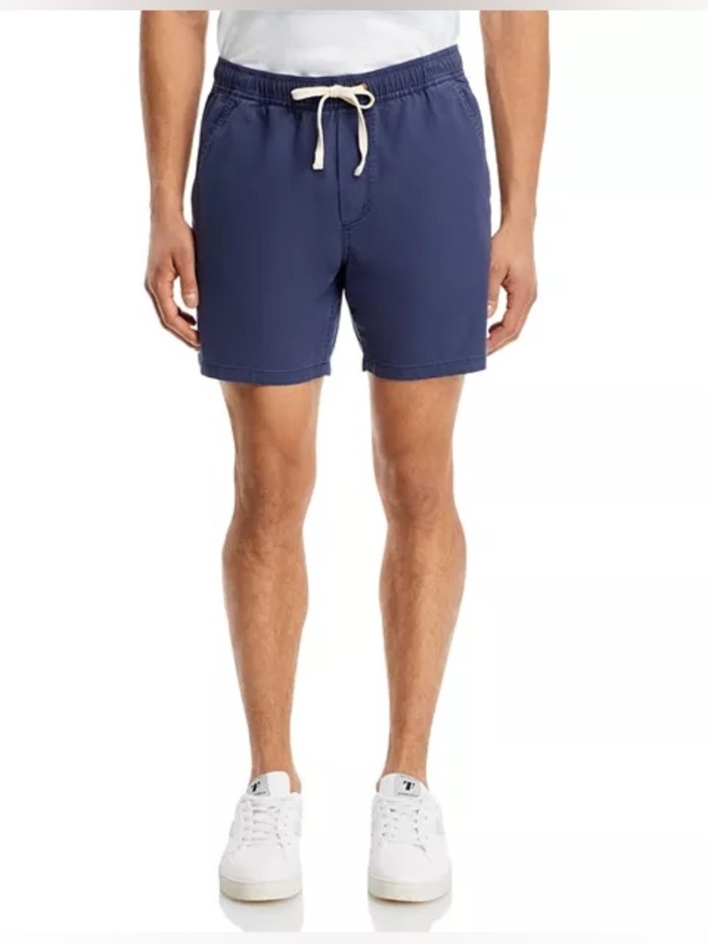 Marine Layer Saturday Cotton Blend Shorts Size L Navy Coastal